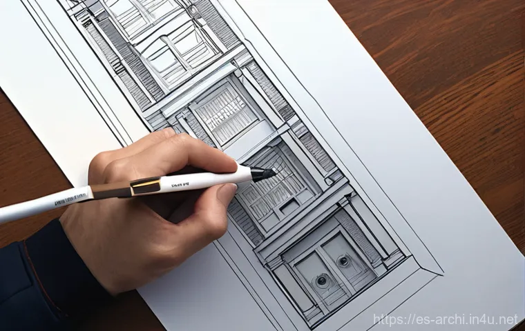 건축 실기 시험에서 주의할 점 정리 - **Prompt:** A calm and focused architectural student, wearing a neat casual outfit (e.g., a simple s...